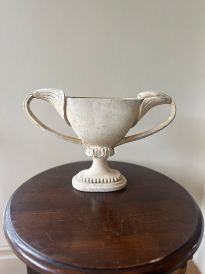 Ornate stone style mantel vase