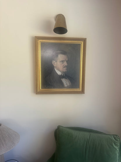 Large framed chalk / drawing signed framed