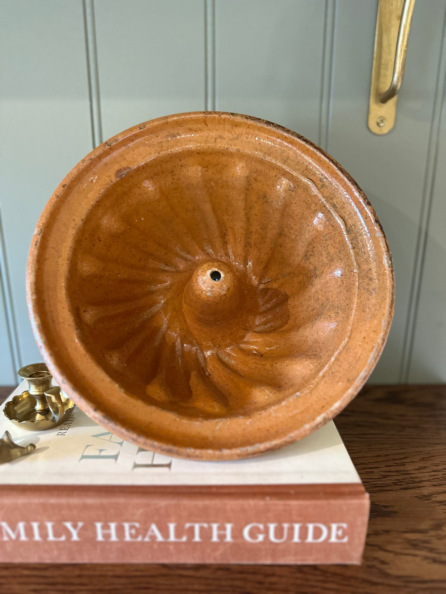French flan dish vintage - glazed