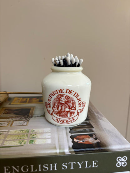 Vintage mustard jar