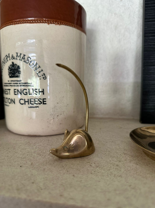 vintage brass mouse snuffer