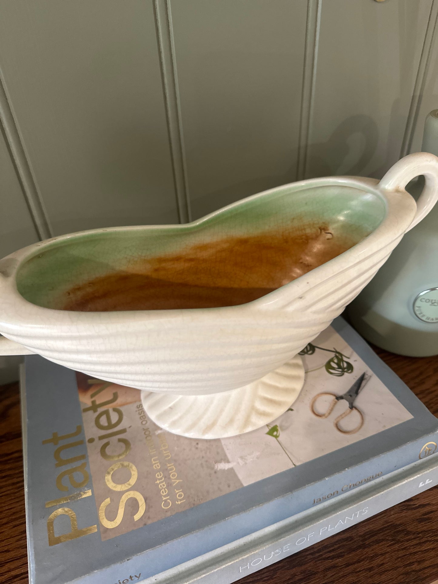 Sylvac mantel planter vintage