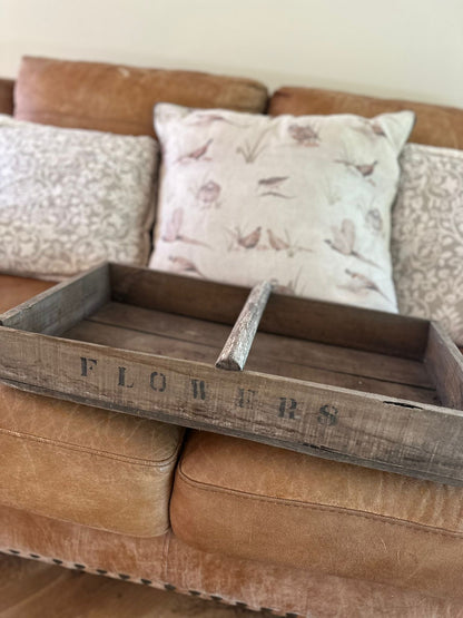 flower trug - tray green house