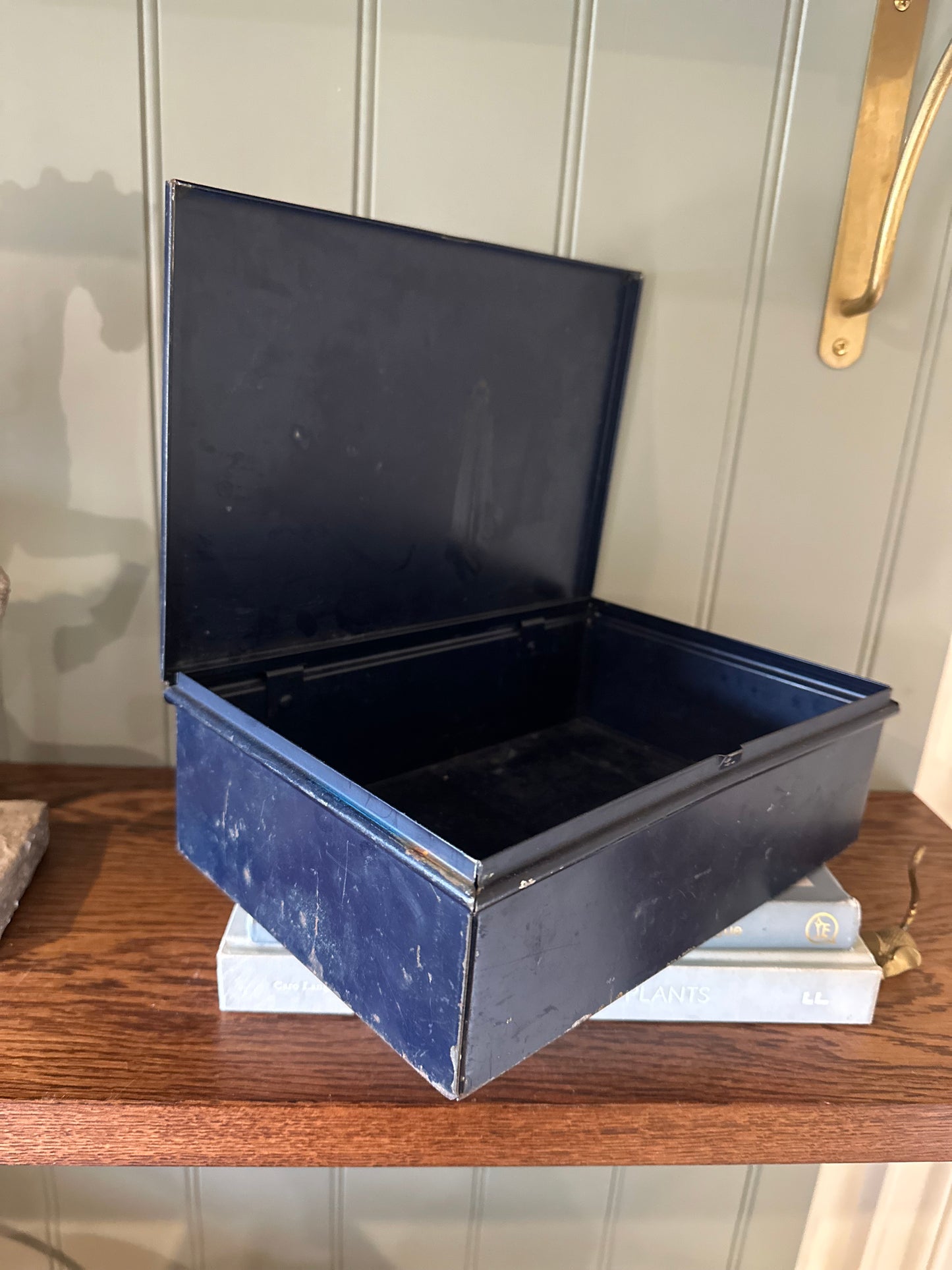 Vintage first aid tin storage