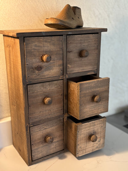 Vintage wooden draws