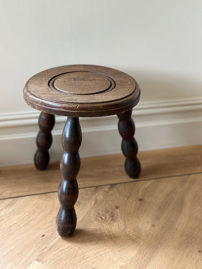 Bobbin leg French stool plant stand