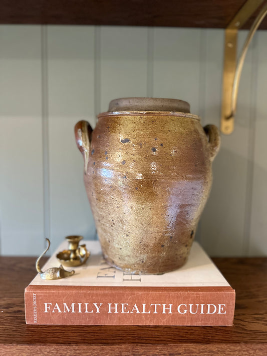 French glazed pot