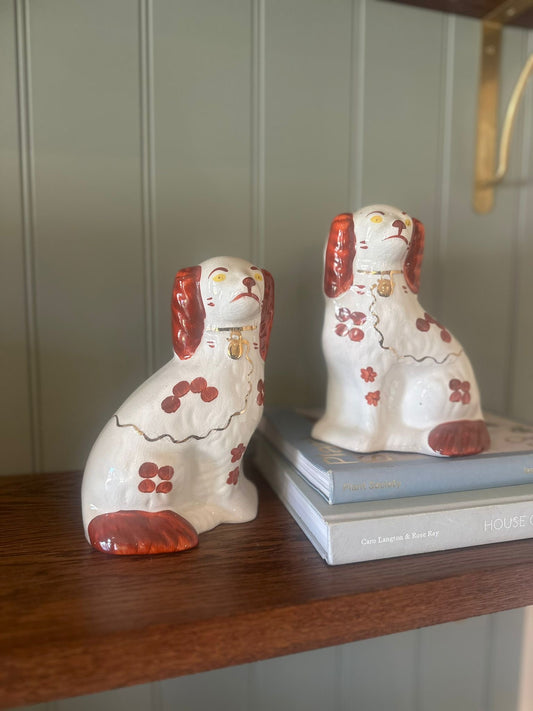 vintage Stafford style wally dogs pair