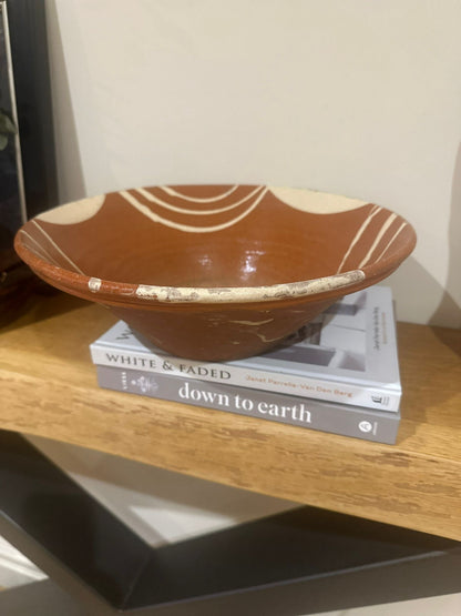 Portuguese diary bowl glazed vintage rustic