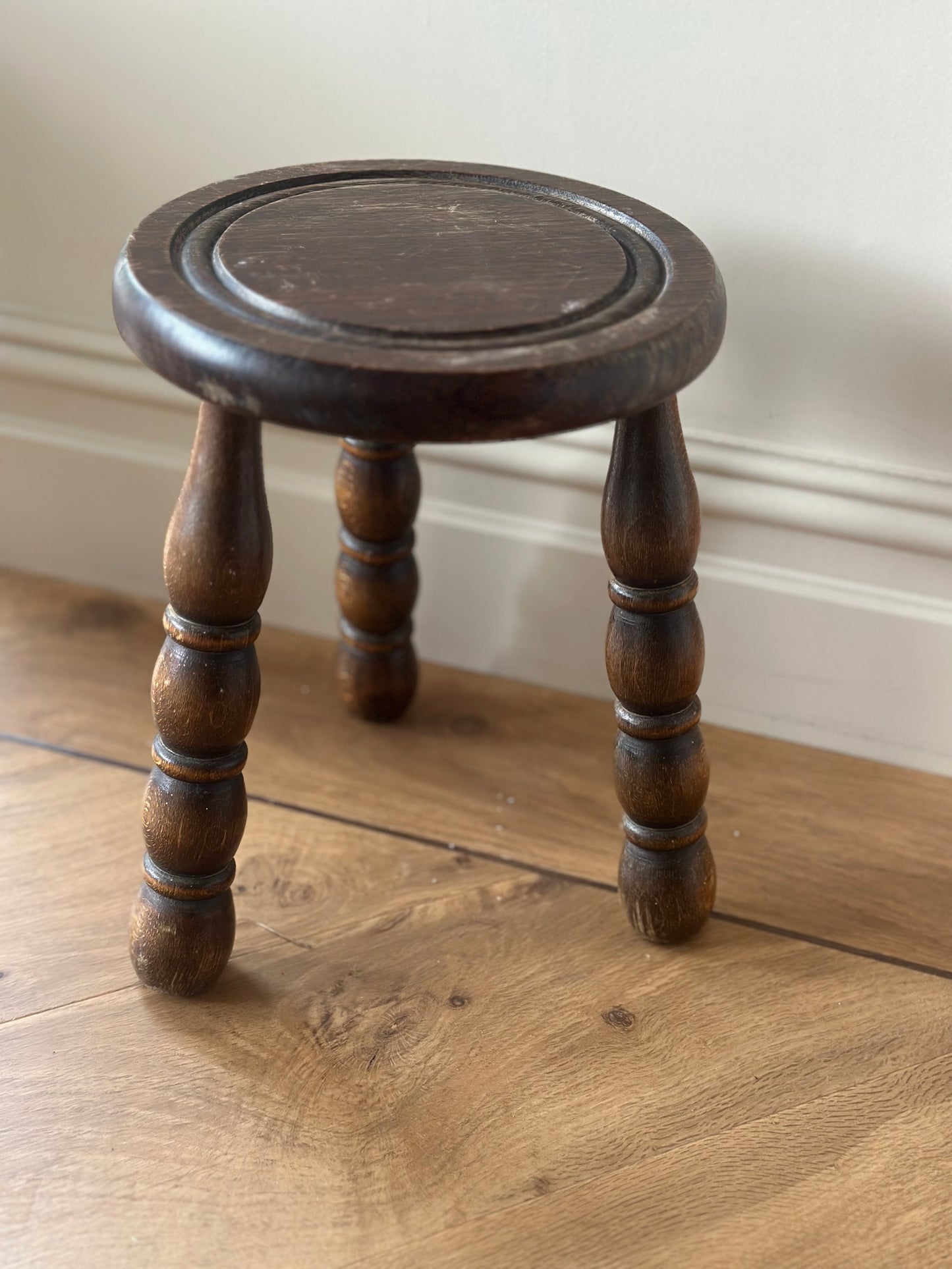 Vintage French bobbin stool