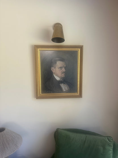 Large framed chalk / drawing signed framed