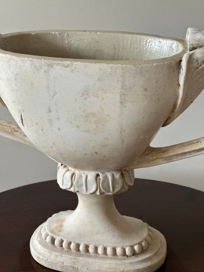 Ornate stone style mantel vase