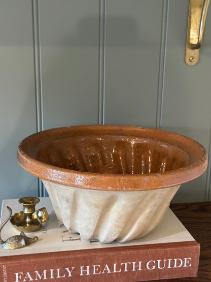 French flan dish vintage - glazed