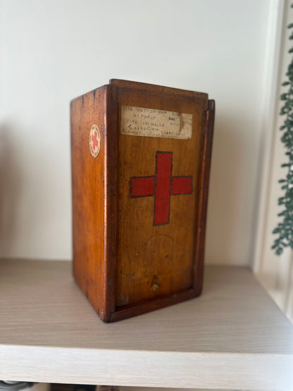 British Red Cross vintage medical box