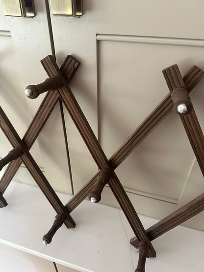 French vintage Extendable coat hook
