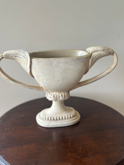 Ornate stone style mantel vase