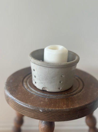 French cheese stainer in a creamy neutral colour - large