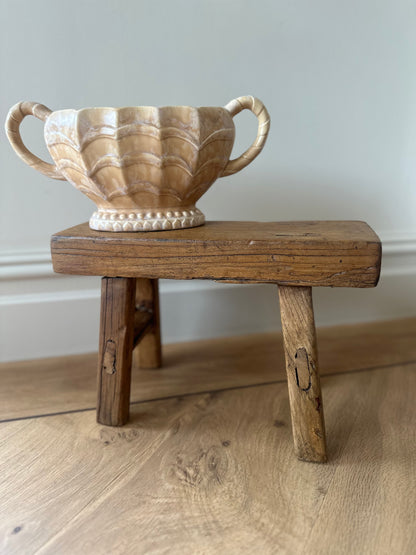 Vintage reclaimed wooden stool