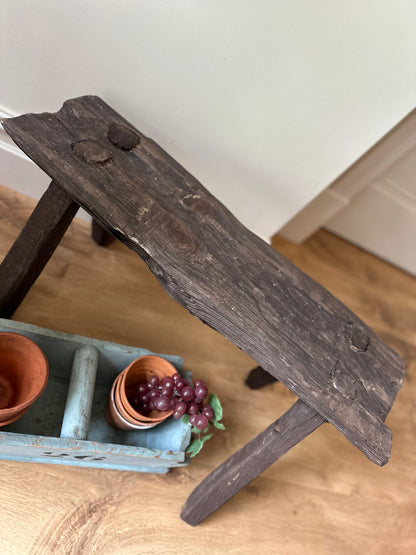 Vintage Irish wood bench