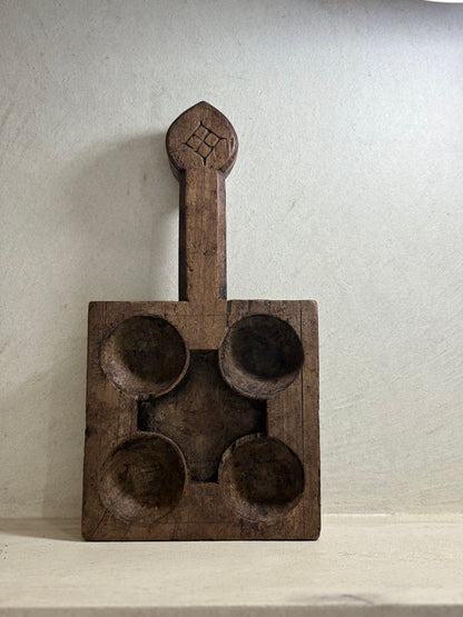 Indian massala dish scoop wooden