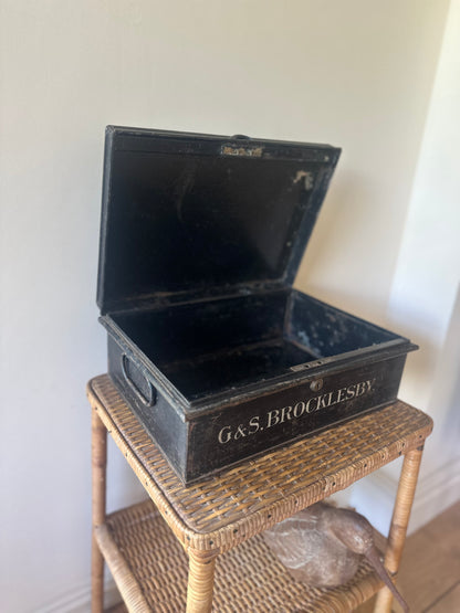 Vintage deed bank box